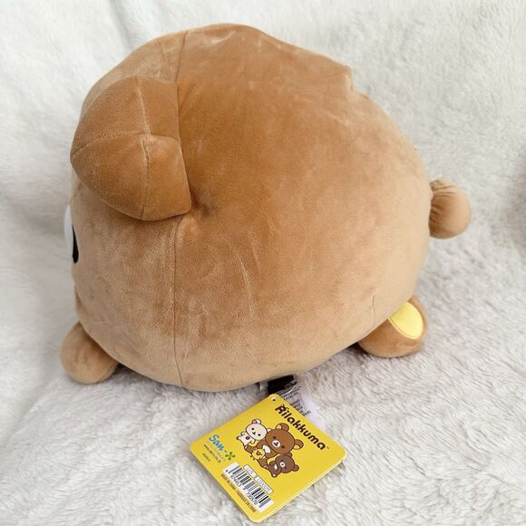 Rilakkuma San-X Original Mochi Cushion Plush Pillow Chairoikoguma Brown Bear Cub - Picture 2 of 8